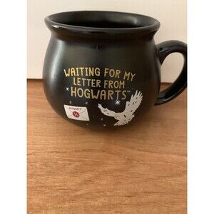 Harry Potter “Waiting For My Letter From Hogwarts” Cauldron Mug Hedwig Owl EUC!!